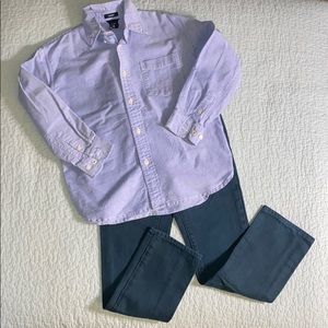 Gap Kids jeans and button down dress shirt